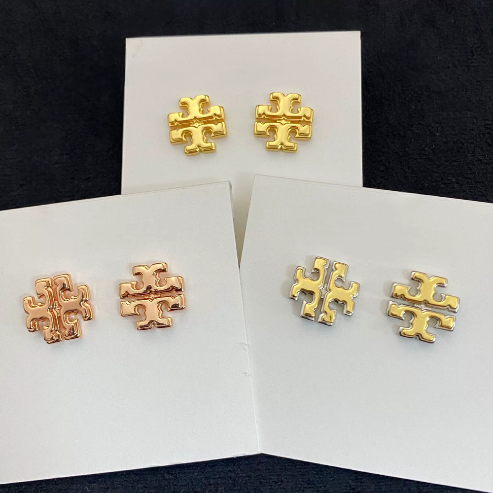 Tory Burch Alphabet Metal Earrings Petite
